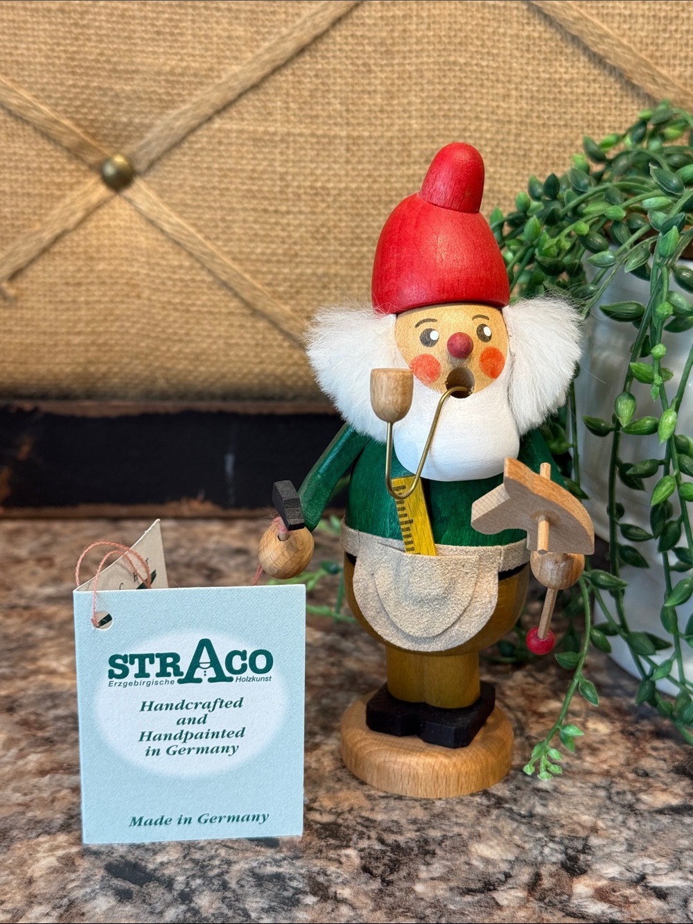 Straco Germany 5.5” Wooden Smoker • Toy Maker • No Box